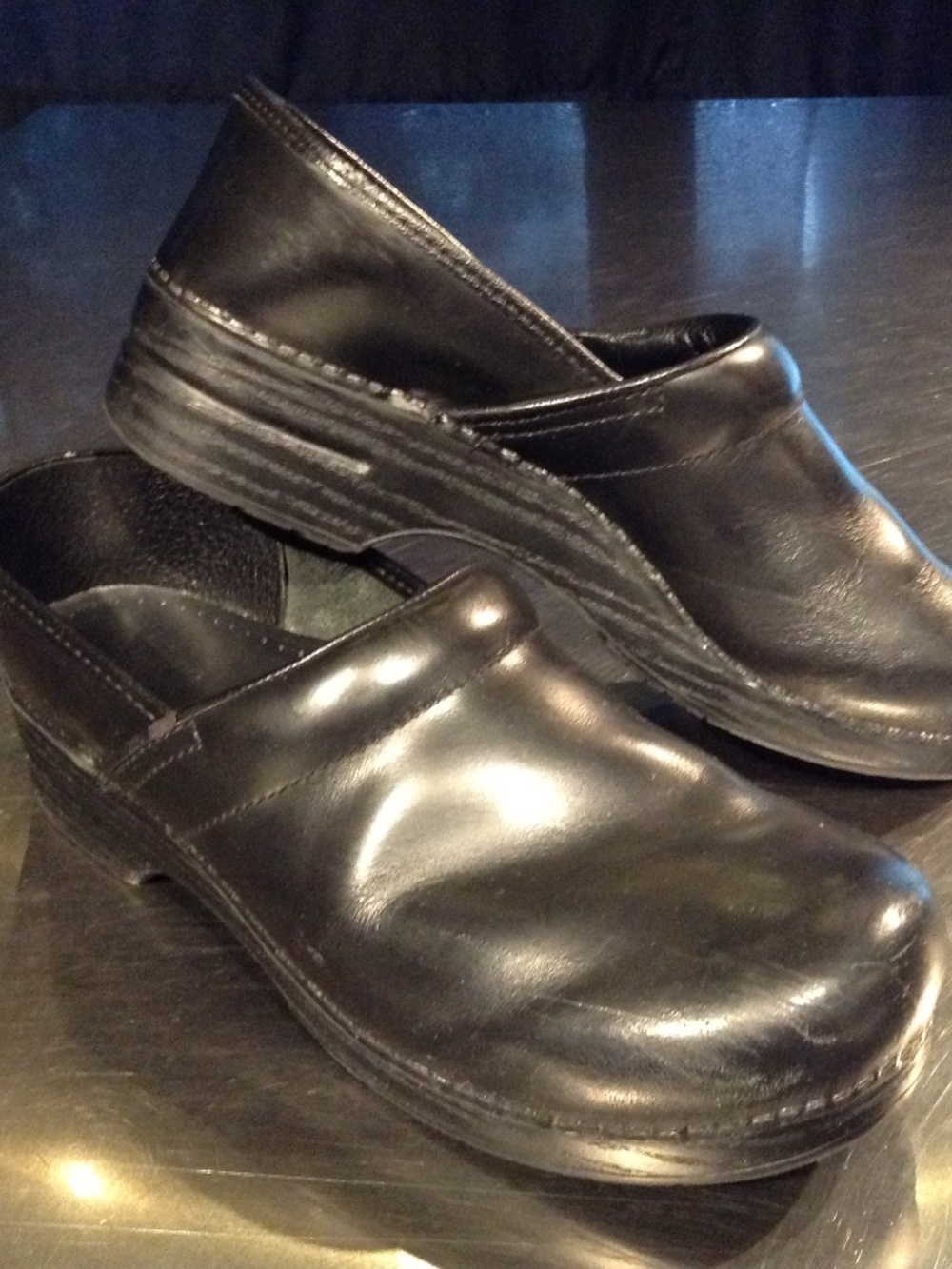 Dansko Professional Black Leather Clogs Men's 13.5 US 47 EU